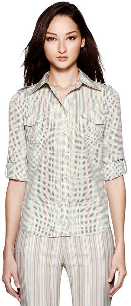 Tory Burch Silk Brigitte Blouse - Lyst