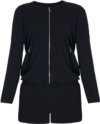 Vanessa Bruno Athé Crepe Playsuit - Lyst