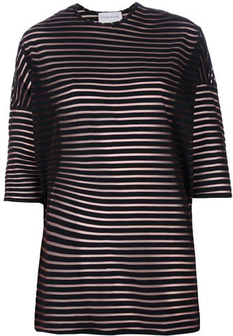 Christian Wijnants Striped Oversized T-Shirt - Lyst