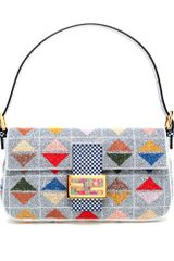 Fendi Baguette Shoulder Bag with Handembellishment