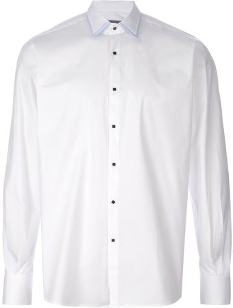 Lagerfeld Pointed Collar Shirt - Lyst