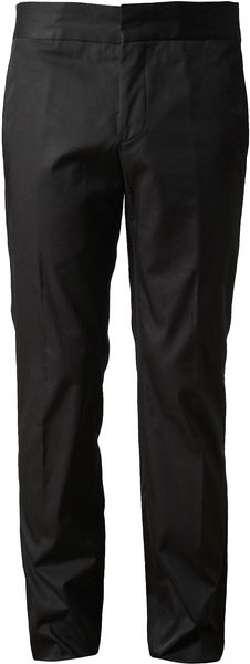Lanvin Tailored Cotton Trousers - Lyst