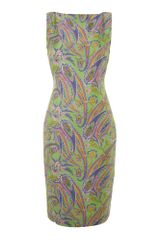 Lauren by Ralph Lauren Sleeveless Printed Silk Shift Dress