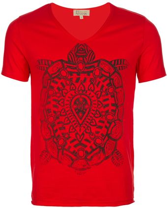 Paul & Joe Printed Polo Shirt - Lyst