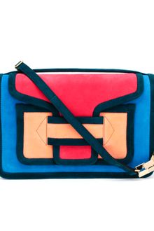 Pierre Hardy Colourblocked Suede Shoulder Bag - Lyst