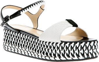 Pollini Platform Sandal - Lyst