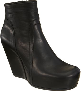 Rick Owens Side Zip Wedge Ankle Boot - Lyst