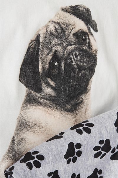 pug pajamas topshop topshop pug and pyjama set in white lyst pug pajamas topshop topshop pug and pyjama set in white lyst