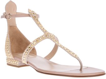 Valentino Embellished Sandal - Lyst