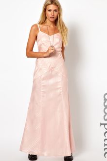 ASOS Collection  Maxi Dress in Textured Stripe - Lyst