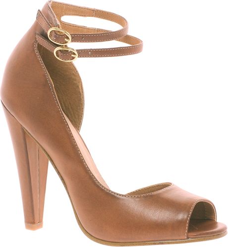 asos tan heels