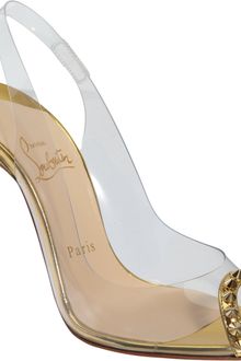 Christian Louboutin Peep Toe Slingback Sandle - Lyst
