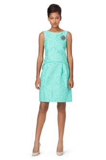 Oscar de la Renta Sleeveless Tromp Loeil Dress - Lyst