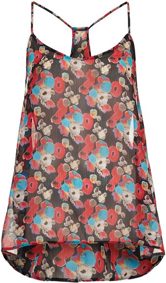Topshop Floral Cami Top - Lyst