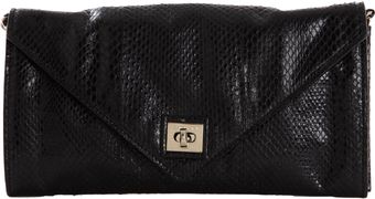 Zagliani Snakeskin Easy Clutch - Lyst