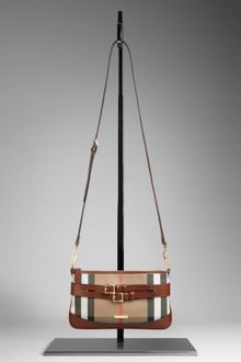 Burberry House Check Buckle Detail Clutch Bag - Lyst