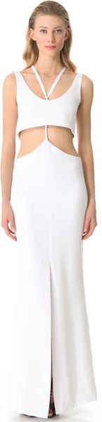 Cushnie Et Ochs Suspended Silk Gown - Lyst