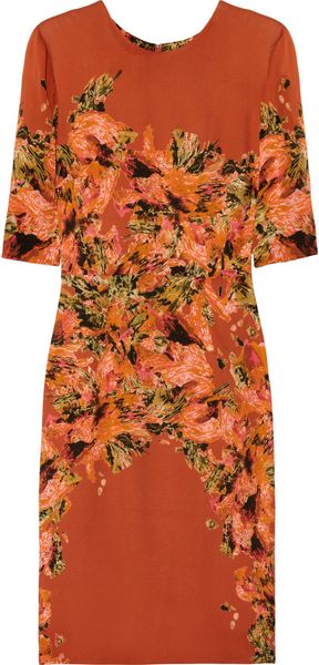 Erdem Ivy Printed Silk Dress - Lyst