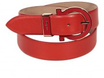 Ferragamo Calf Leather Enamelled Buckle - Lyst