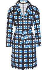 Marni Checked Taffeta Coat