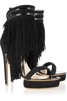 Nicholas Kirkwood Fringed Suede Sandals - Lyst