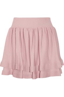 RED Valentino Layered Knitted Cotton Skirt - Lyst