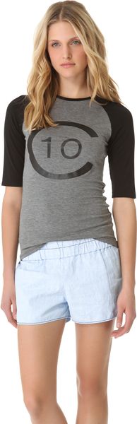 10 Crosby by Derek Lam Logo Tee - Lyst