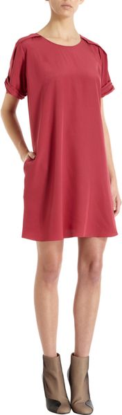 3.1 Phillip Lim Pleated Shoulder A Line Shirt Dress - Lyst
