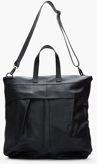 Common Projects Black Leather Helmet Tote - Lyst