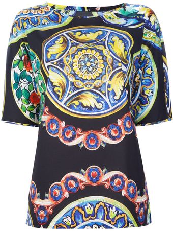 Dolce & Gabbana Printed Tshirt - Lyst