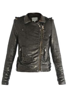 Iro Sequin Biker Jacket - Lyst