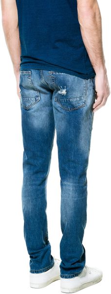 zara light blue jeans