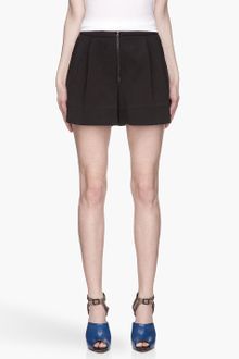 3.1 Phillip Lim Black Pleated Bloomer Shorts - Lyst