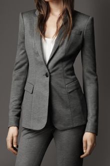 Burberry Minimal Tailored Jacket - Lyst
