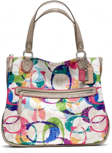 coach poppy hallie tote