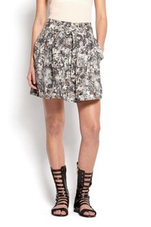 Edun Crosshatch Camo Print Circle Skirt - Lyst