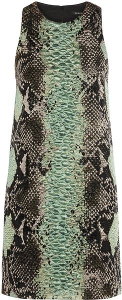 Gucci Pythonjacquard Mini Dress - Lyst