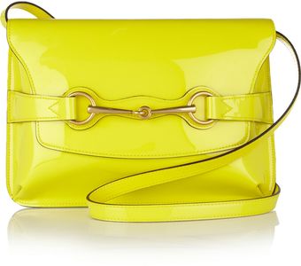 Gucci Bright Bit Leather Shoulder Bag - Lyst