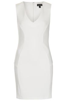 Topshop V Scuba Bodycon Dress - Lyst