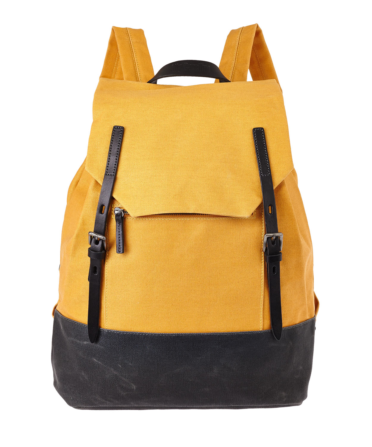 Ally Capellino Mustard Dean Waxed Canvas Backpack in Yellow for Men