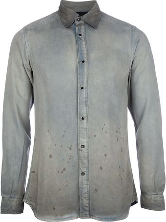 Diesel Black Gold Faded Shirt - Lyst