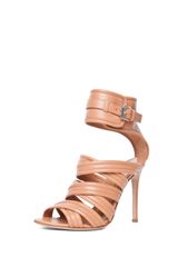 Gianvito Rossi Nappa Strappy Heel in Powder