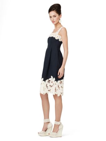 Oscar de la Renta Square Neck Dress W Full Skirt - Lyst