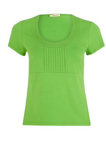 Precis Petite Apple Pleat Front Jersey Top - Lyst