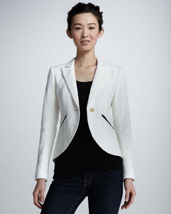 Smythe Lace Cut-Away Blazer - Lyst