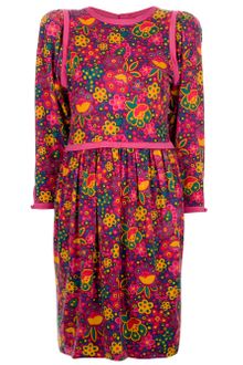 Yves Saint Laurent Vintage Floral Print Dress - Lyst