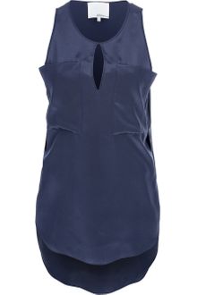 3.1 Phillip Lim Sleeveless Slit Collar Top - Lyst