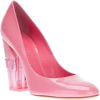 Casadei Embossed Print Pump - Lyst