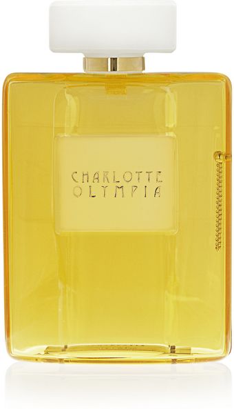 Charlotte Olympia Yellow Scent Perspex Clutch - Lyst