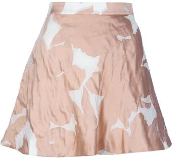 Chloé Emboridered Floral Skirt - Lyst